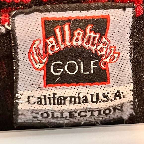 Callaway - Mens Medium - Red & Black - Vintage Golf Polo - - Picture 5 of 10